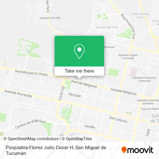 Psiquiatra-Flores Julio Cesar H map