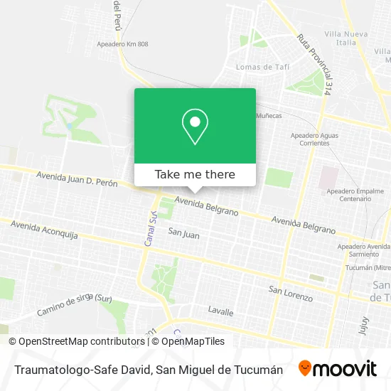Mapa de Traumatologo-Safe David