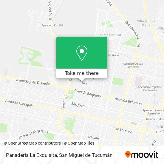 Panaderia La Exquisita map