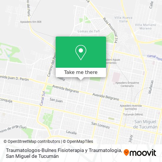 Mapa de Traumatologos-Bulnes Fisioterapia y Traumatologia