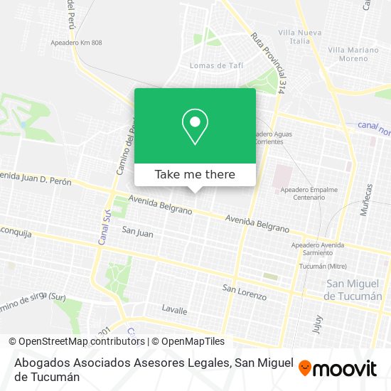 Abogados Asociados Asesores Legales map