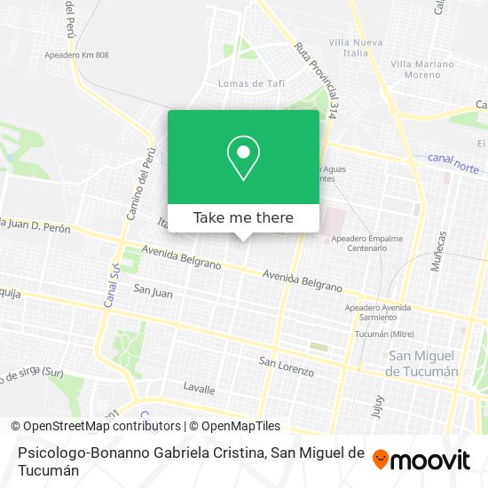 Psicologo-Bonanno Gabriela Cristina map