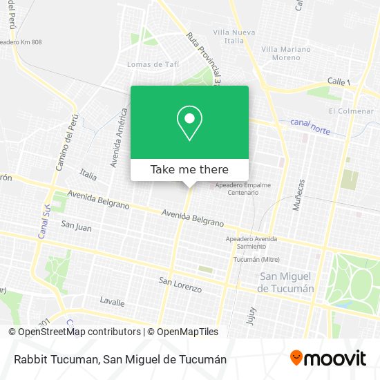 Rabbit Tucuman map