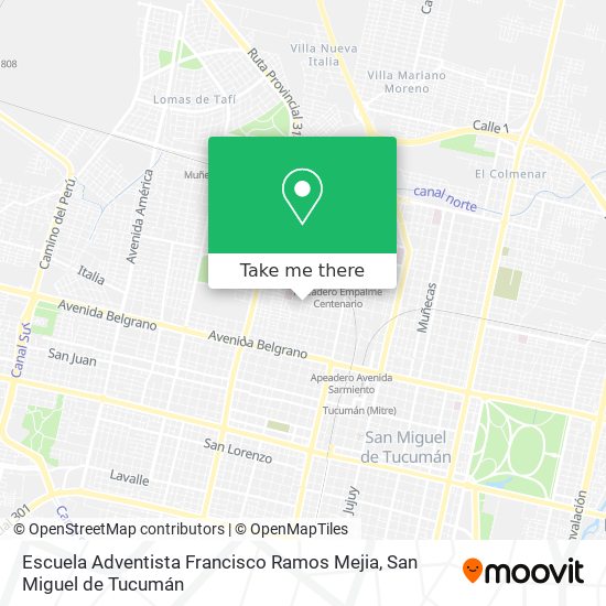 Escuela Adventista Francisco Ramos Mejia map