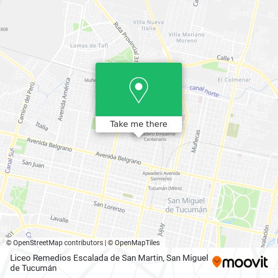 Liceo Remedios Escalada de San Martin map