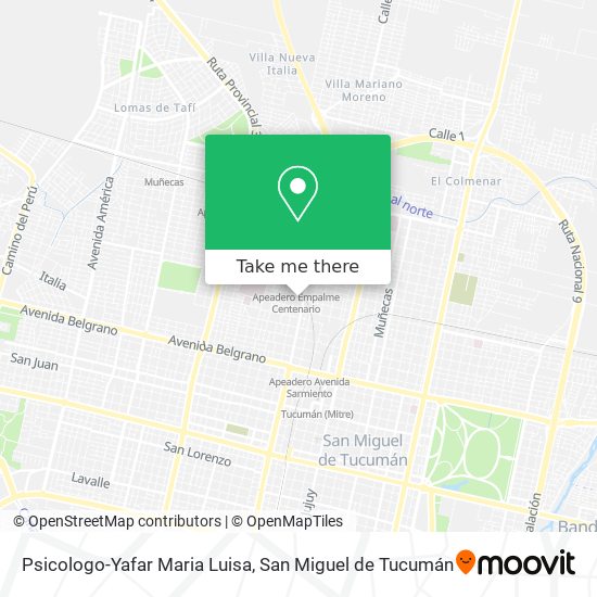 Psicologo-Yafar Maria Luisa map