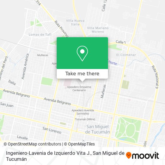 Mapa de Ingeniero-Lavenia de Izquierdo Vita J.