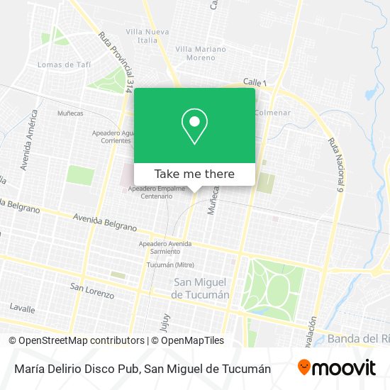 María Delirio Disco Pub map