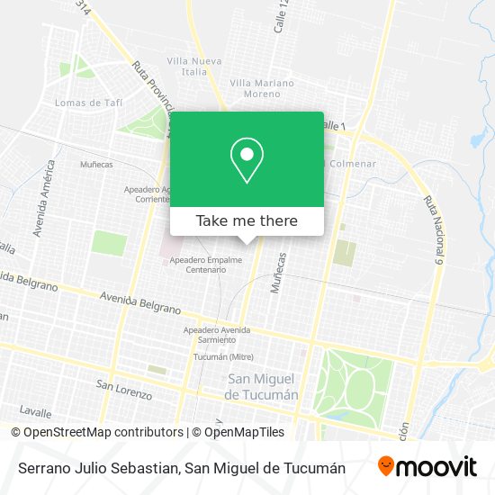 Serrano Julio Sebastian map