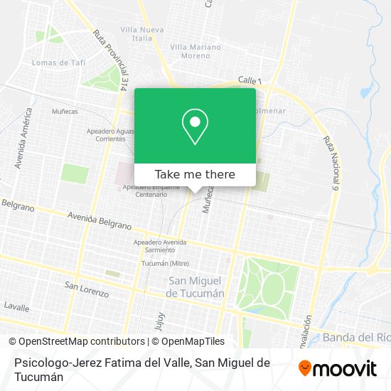 Psicologo-Jerez Fatima del Valle map