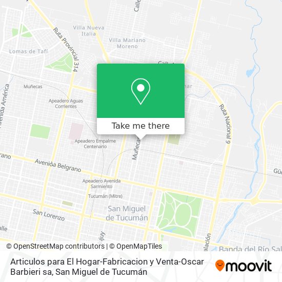 Articulos para El Hogar-Fabricacion y Venta-Oscar Barbieri sa map