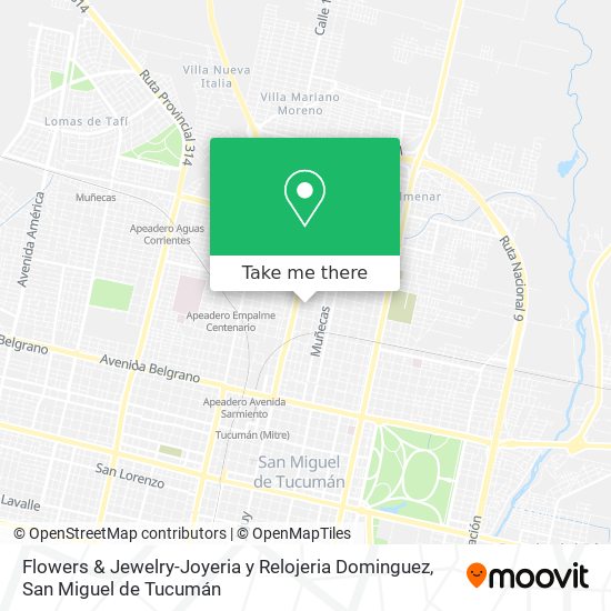 Mapa de Flowers & Jewelry-Joyeria y Relojeria Dominguez