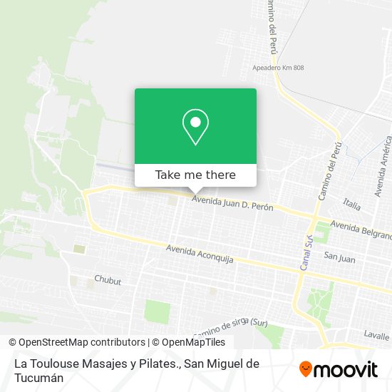 La Toulouse Masajes y Pilates. map