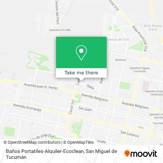 Baños Portatiles-Alquiler-Ecoclean map