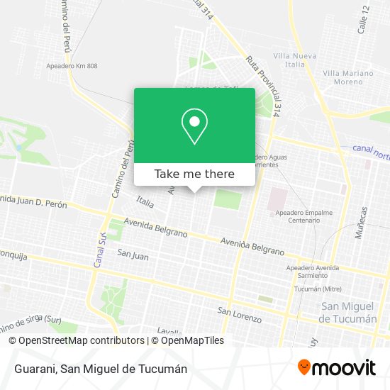 Guarani map