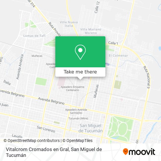 Vitalcrom Cromados en Gral map