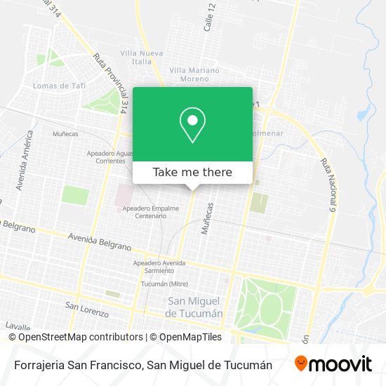 Forrajeria San Francisco map