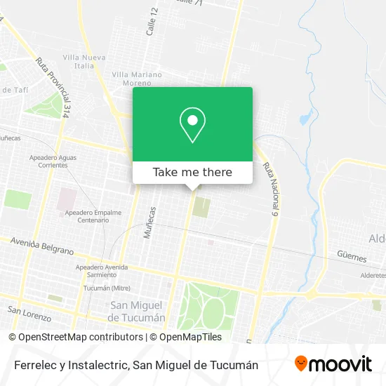 Mapa de Ferrelec y Instalectric