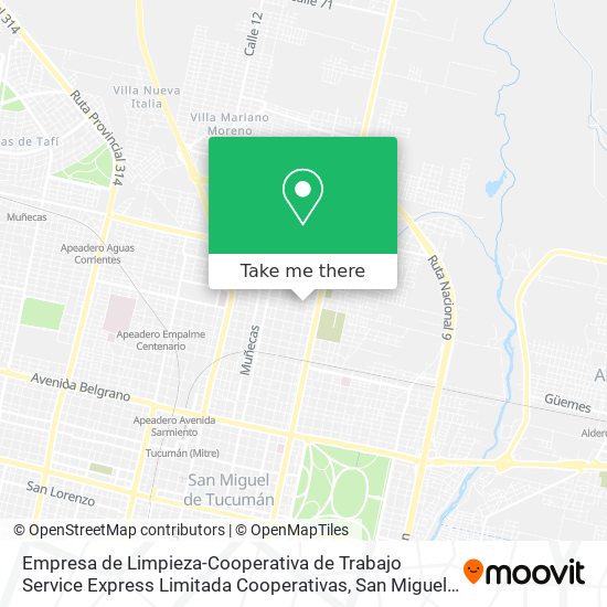 Empresa de Limpieza-Cooperativa de Trabajo Service Express Limitada Cooperativas map