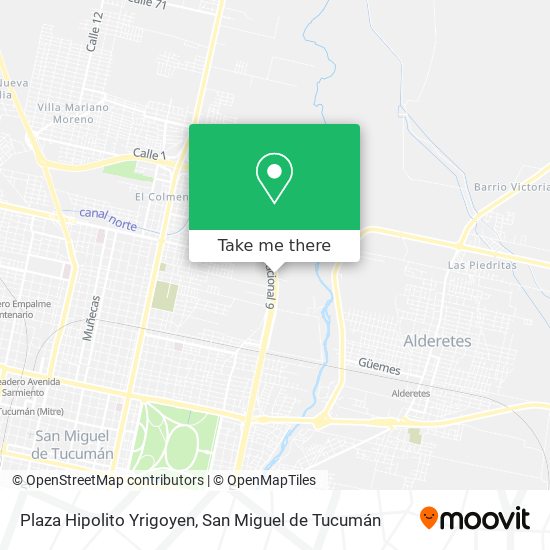 Plaza Hipolito Yrigoyen map
