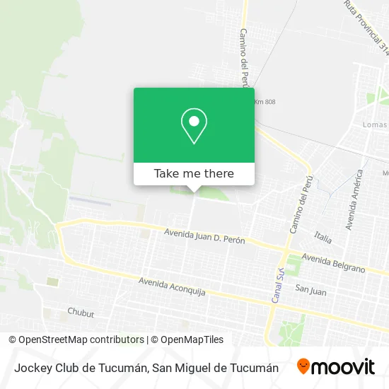 Mapa de Jockey Club de Tucumán