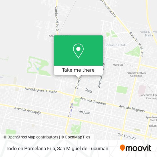 Todo en Porcelana Fría map