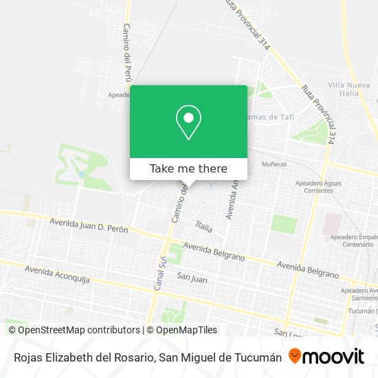 Rojas Elizabeth del Rosario map