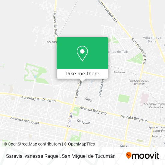 Saravia, vanessa Raquel map