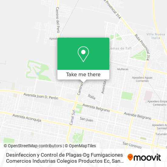 Desinfeccion y Control de Plagas-Dg Fumigaciones Comercios Industrias Colegios Productos Ec map