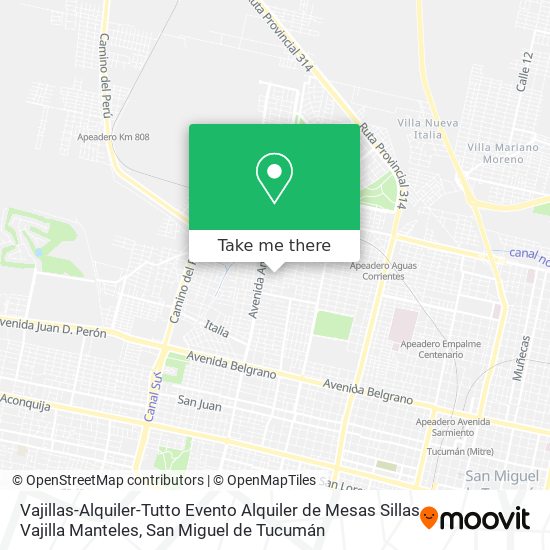 Vajillas-Alquiler-Tutto Evento Alquiler de Mesas Sillas Vajilla Manteles map