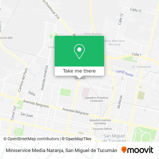 Miniservice Media Naranja map