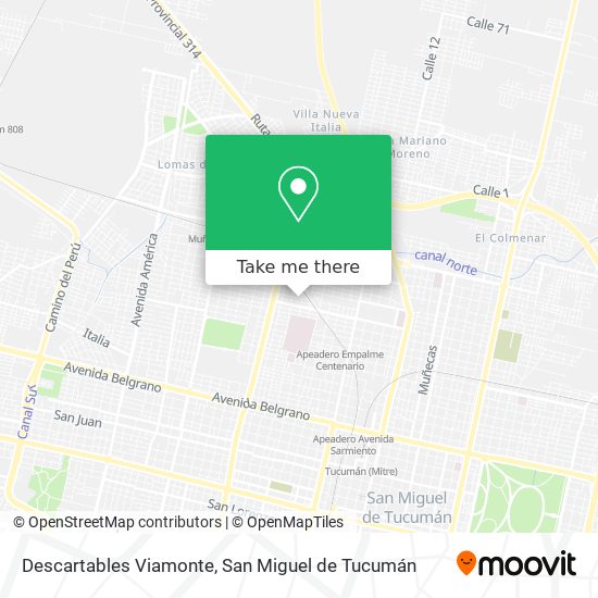 Descartables Viamonte map