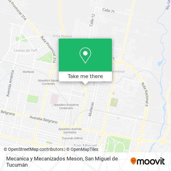 Mapa de Mecanica y Mecanizados Meson