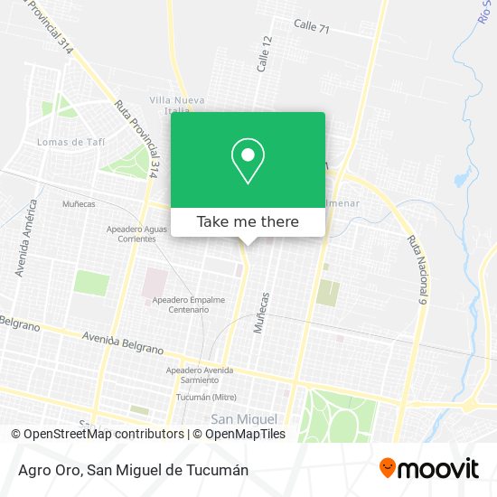 Agro Oro map