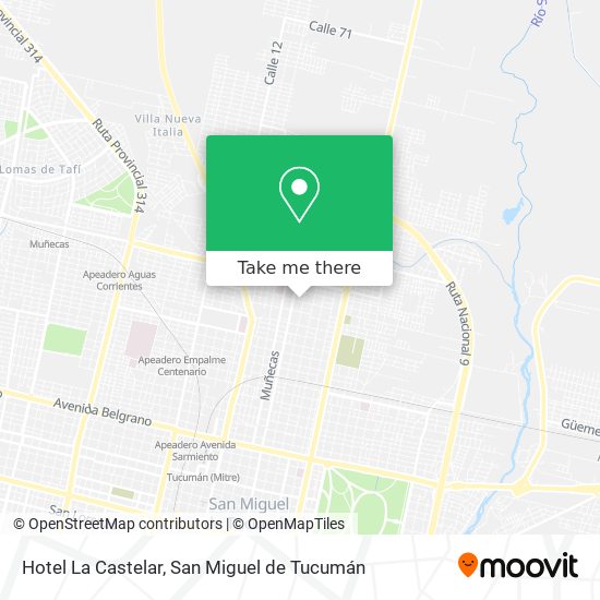 Hotel La Castelar map