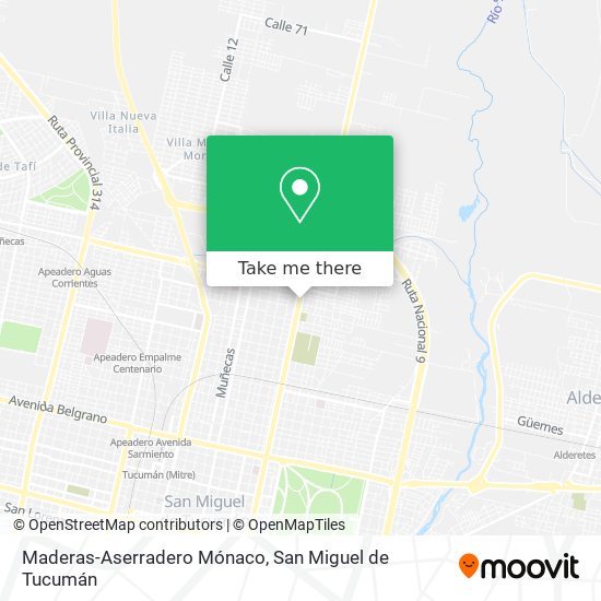 Maderas-Aserradero Mónaco map