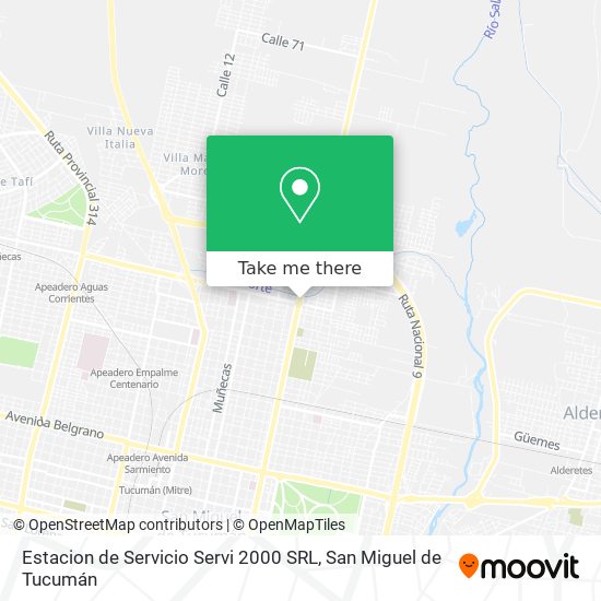 Estacion de Servicio Servi 2000 SRL map