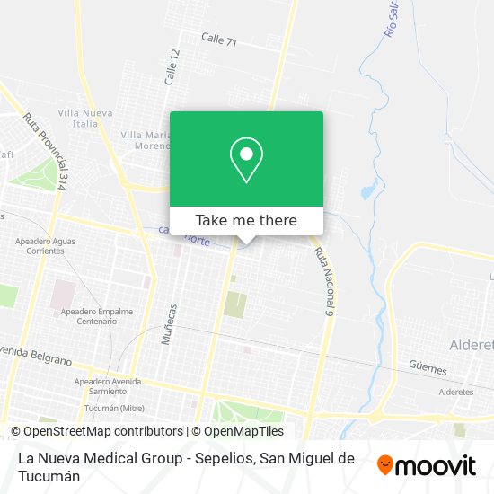 Mapa de La Nueva Medical Group - Sepelios