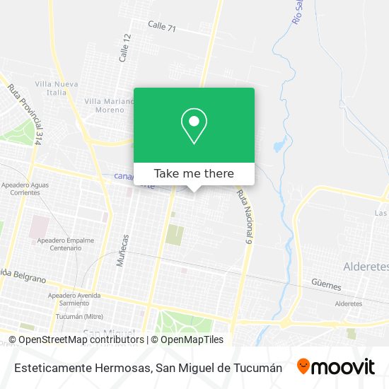 Mapa de Esteticamente Hermosas