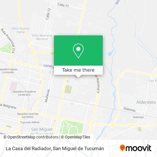 Mapa de La Casa del Radiador