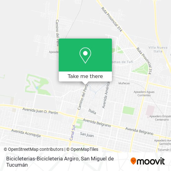 Bicicleterias-Bicicleteria Argiro map