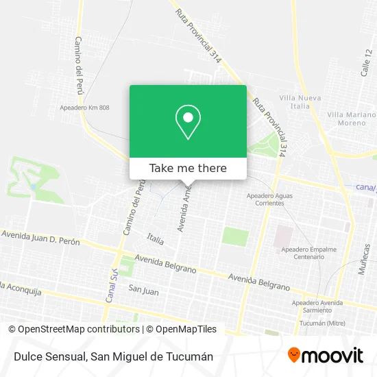 Mapa de Dulce Sensual