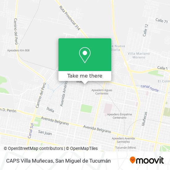 CAPS Villa Muñecas map