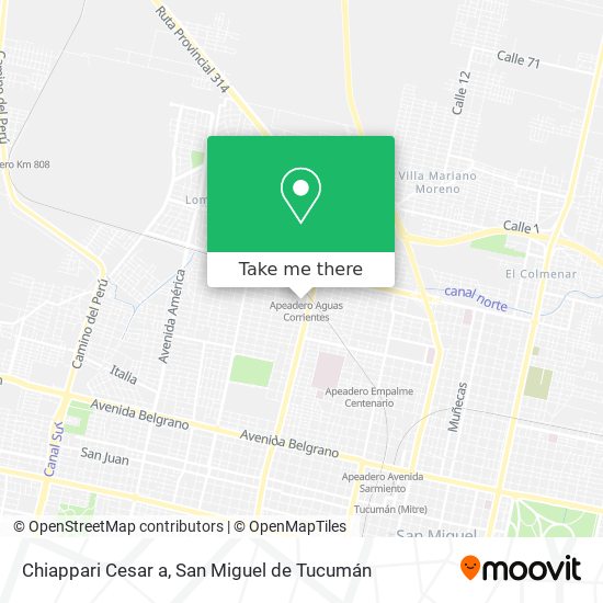 Chiappari Cesar a map
