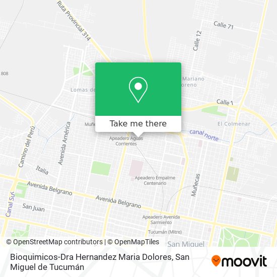 Mapa de Bioquimicos-Dra Hernandez Maria Dolores