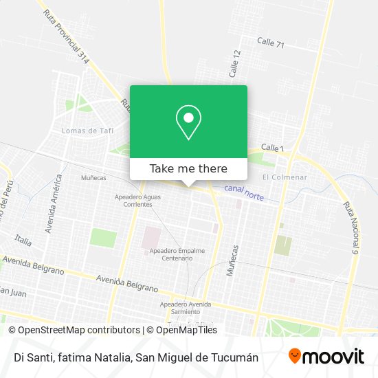 Di Santi, fatima Natalia map