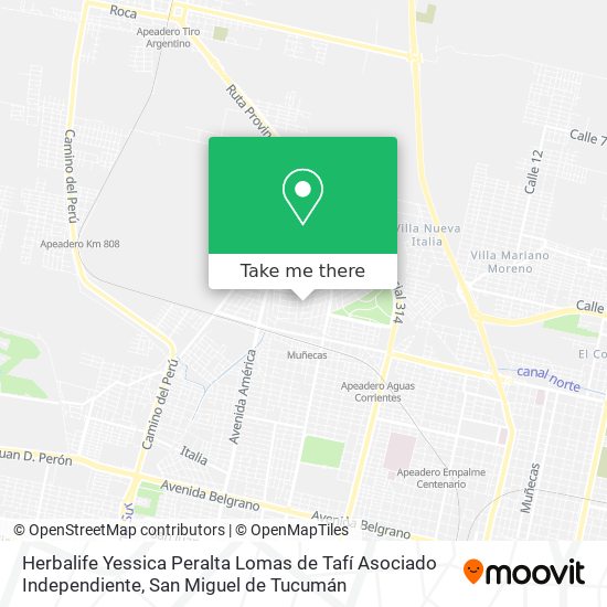 Mapa de Herbalife Yessica Peralta Lomas de Tafí Asociado Independiente