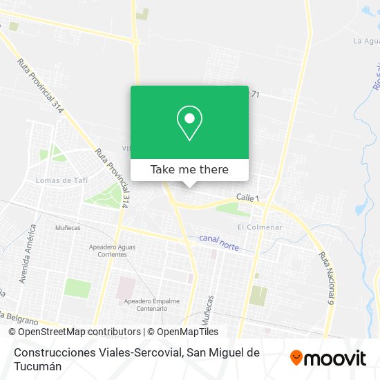 Mapa de Construcciones Viales-Sercovial
