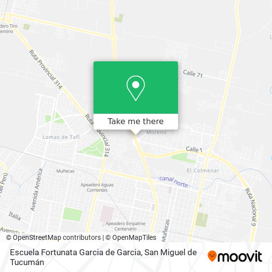 Mapa de Escuela Fortunata Garcia de Garcia