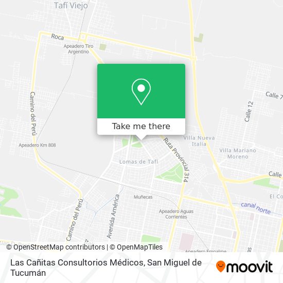 Las Cañitas Consultorios Médicos map